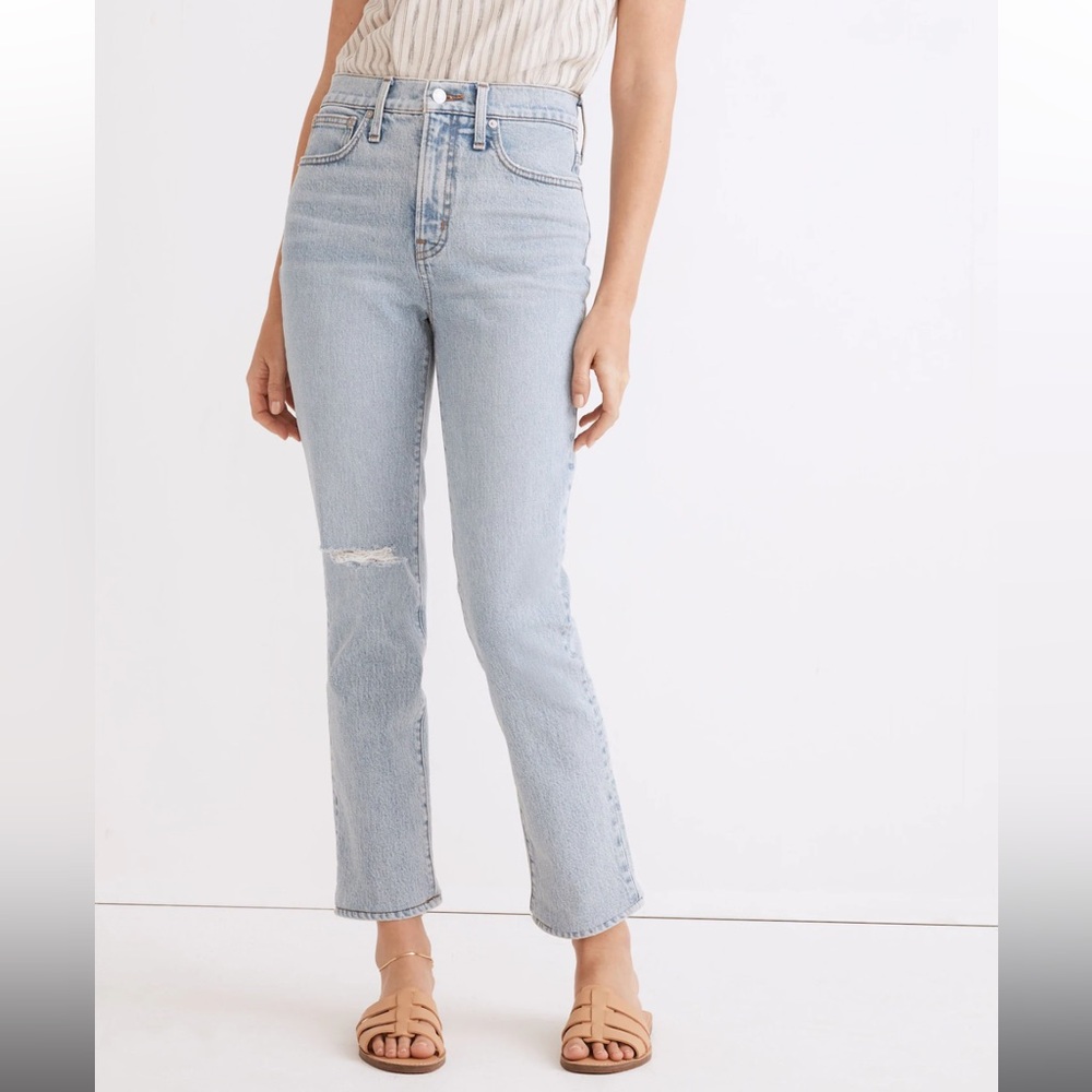 Madewell Perfect Vintage Crop Jean - Sudbury Wash - 28